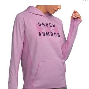 Women  Orange Under Armour Hoodie With Thumb Holed Size M